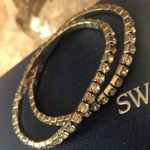 Swarovski Crystal stretch bracelet. Listing is for TWO